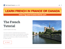 Tablet Screenshot of frenchtutorial.com